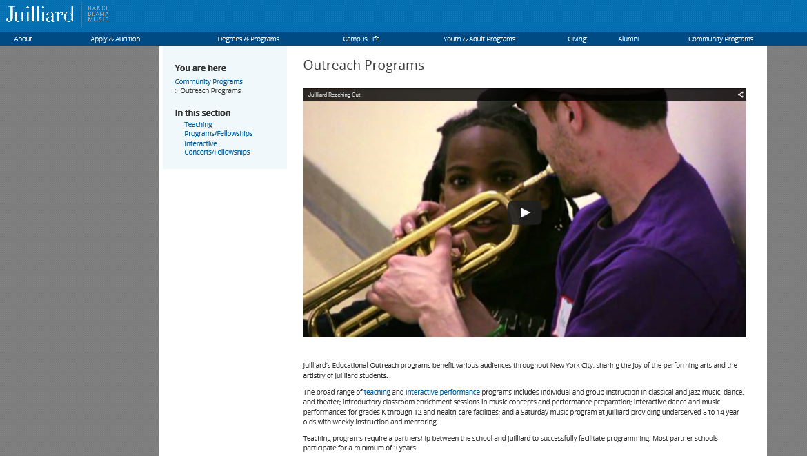 visual content marketing for school websites