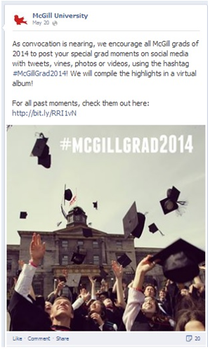 McGill social media twitter