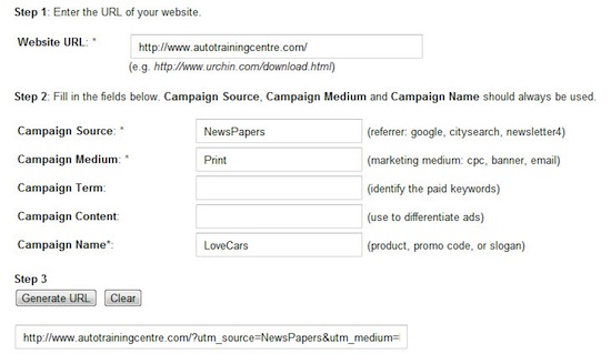 Using Vanity URL with Google Analytics URL Builder