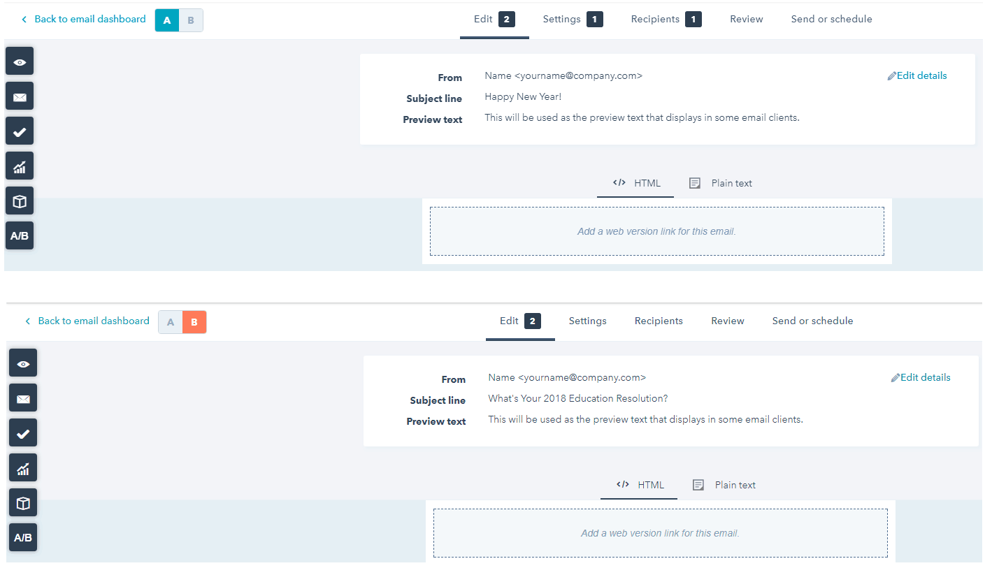 email marketing in education
