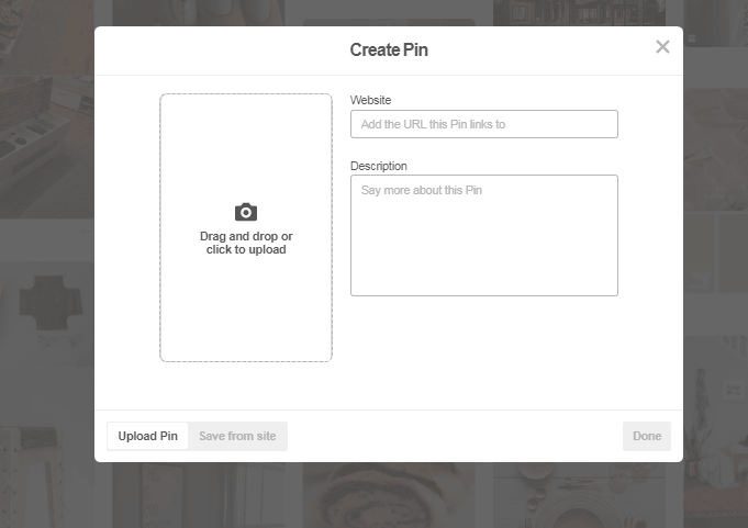 example of pinterest higher ed ad creation process