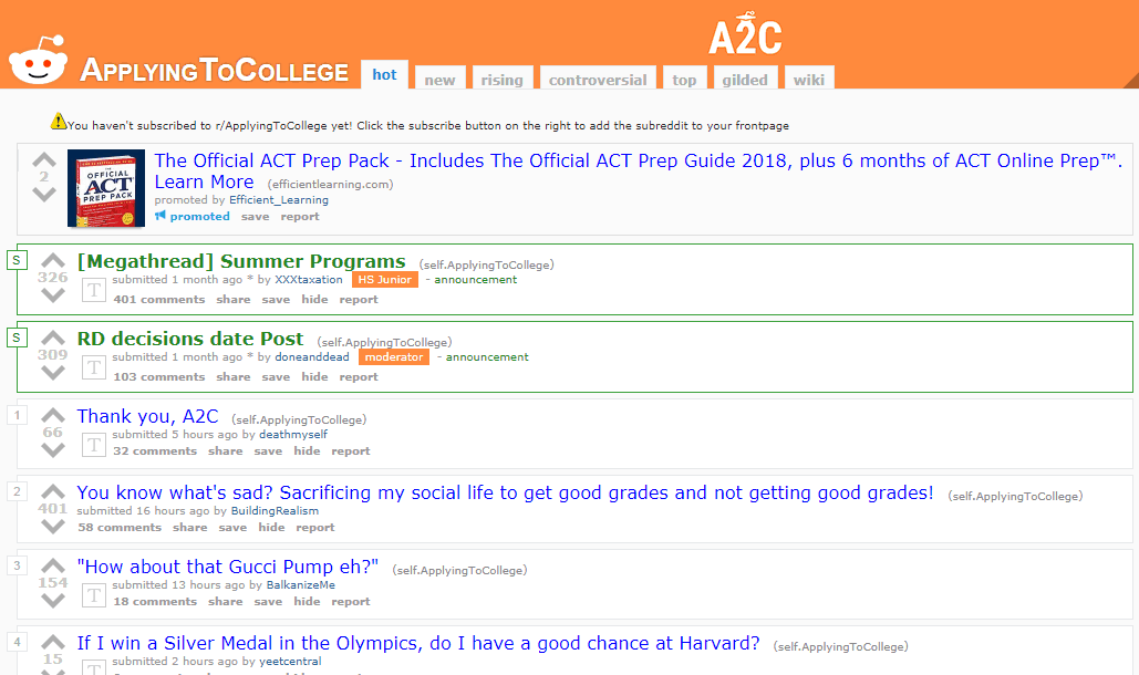 reddit higher ed ad campaign