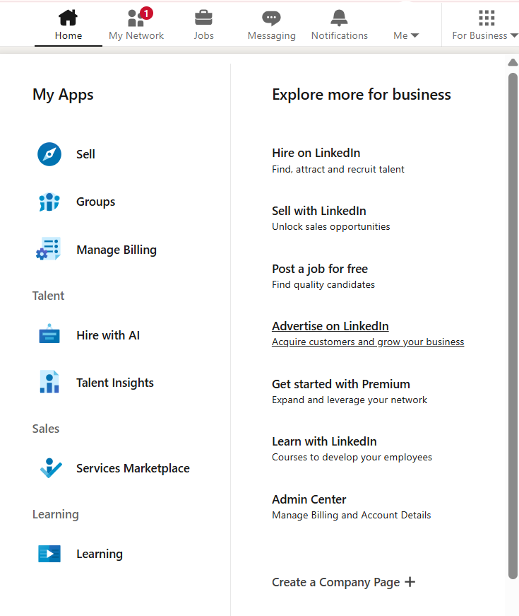 comment créer une page d’école sur LinkedIn