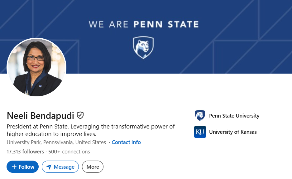 University Presidents on Social Media