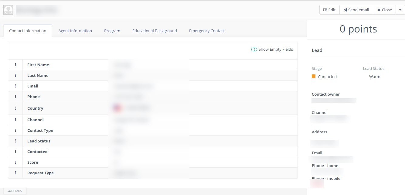 Higher ed CRM