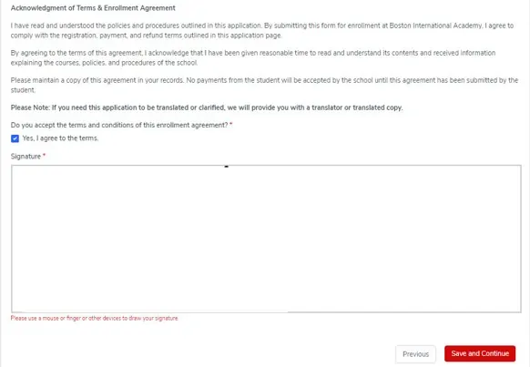 online application system for schools