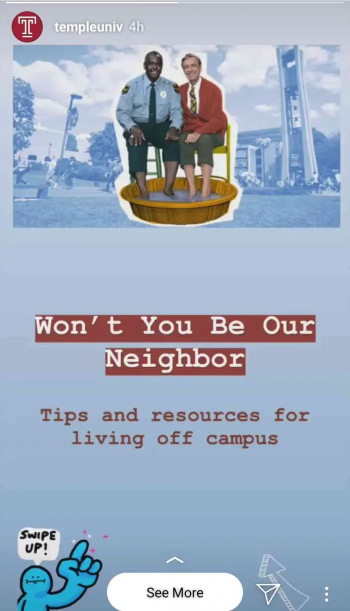 school social media story