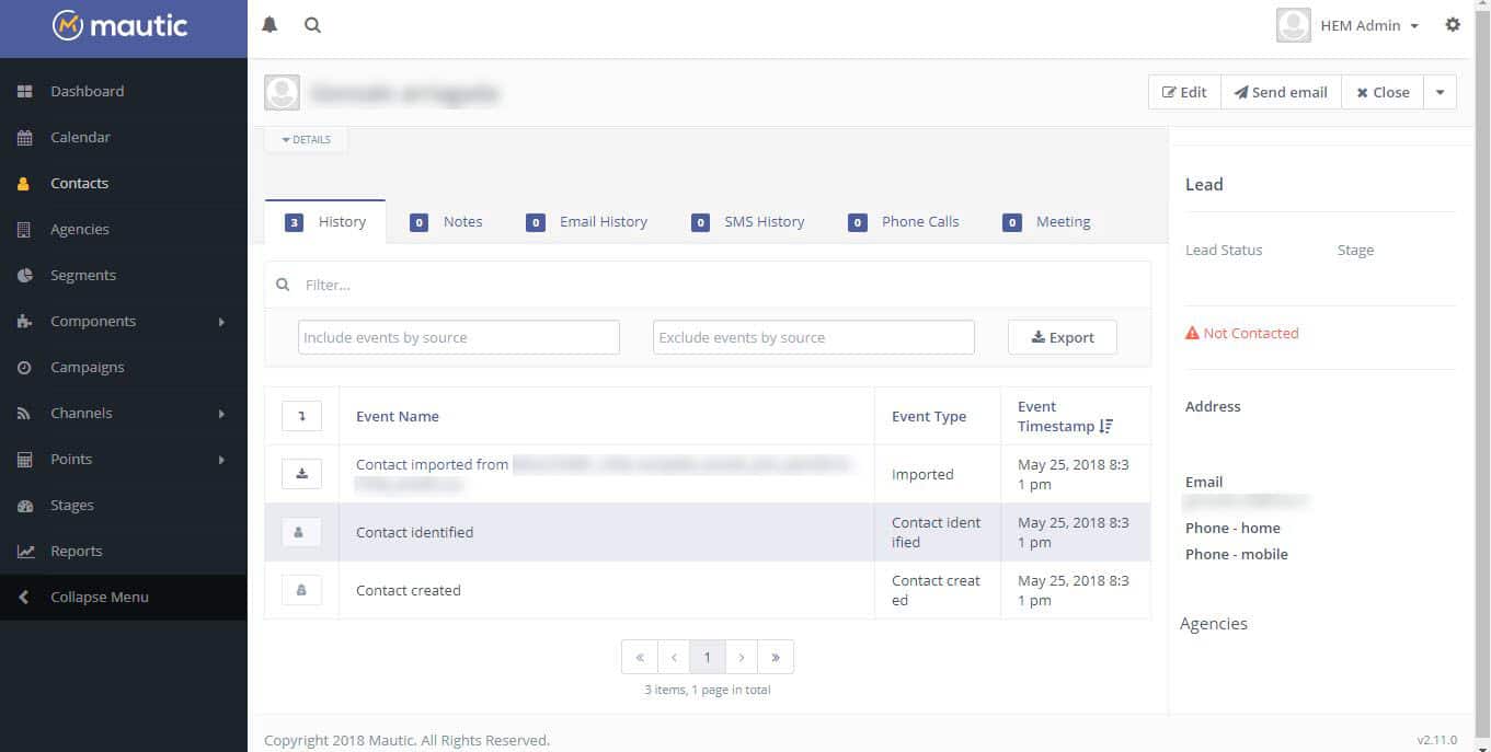 mautic-crm-contact-dashboard