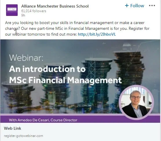 student recruitment for business schools