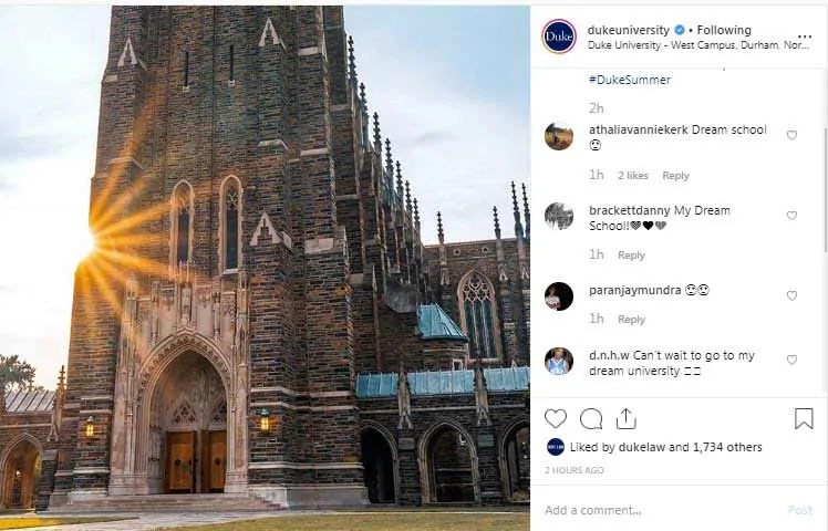 instagram social listening for schools