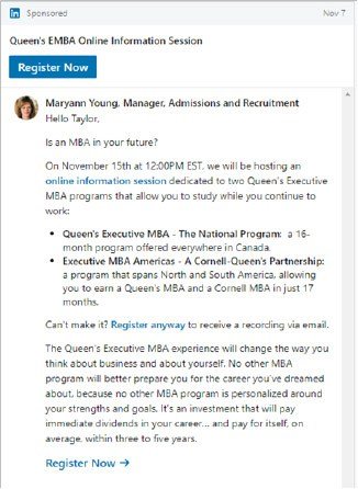 digital marketing for higher education events