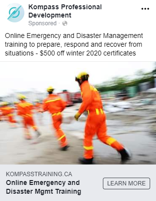 image of a Facebook ad example
