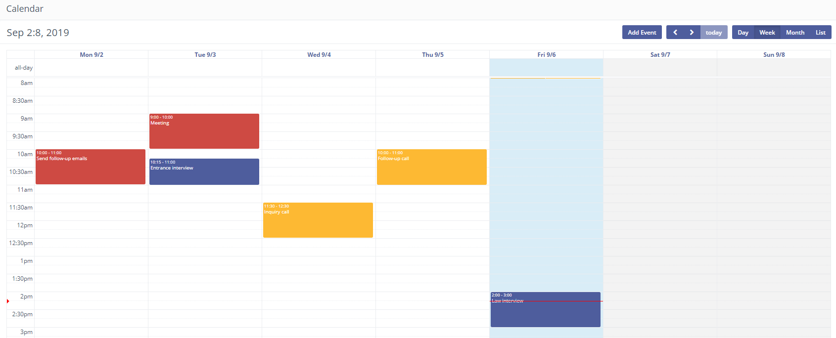 Changing Your Calendar View in Mautic CRM for School Marketing