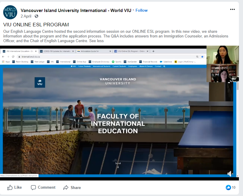 marketing online learning
