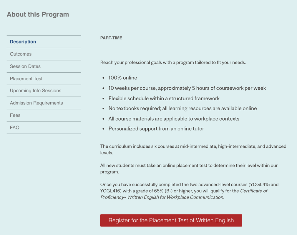education website design