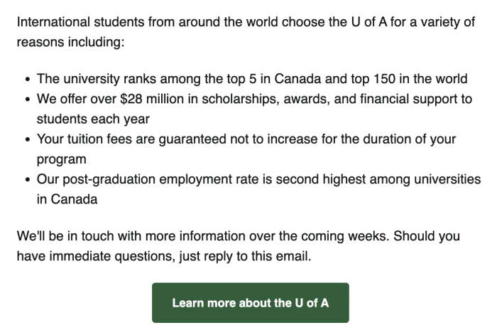 email marketing for educational institutions