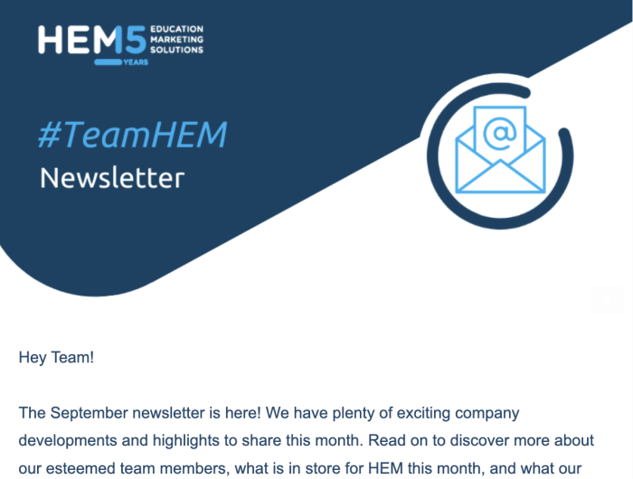 HEM newsletter