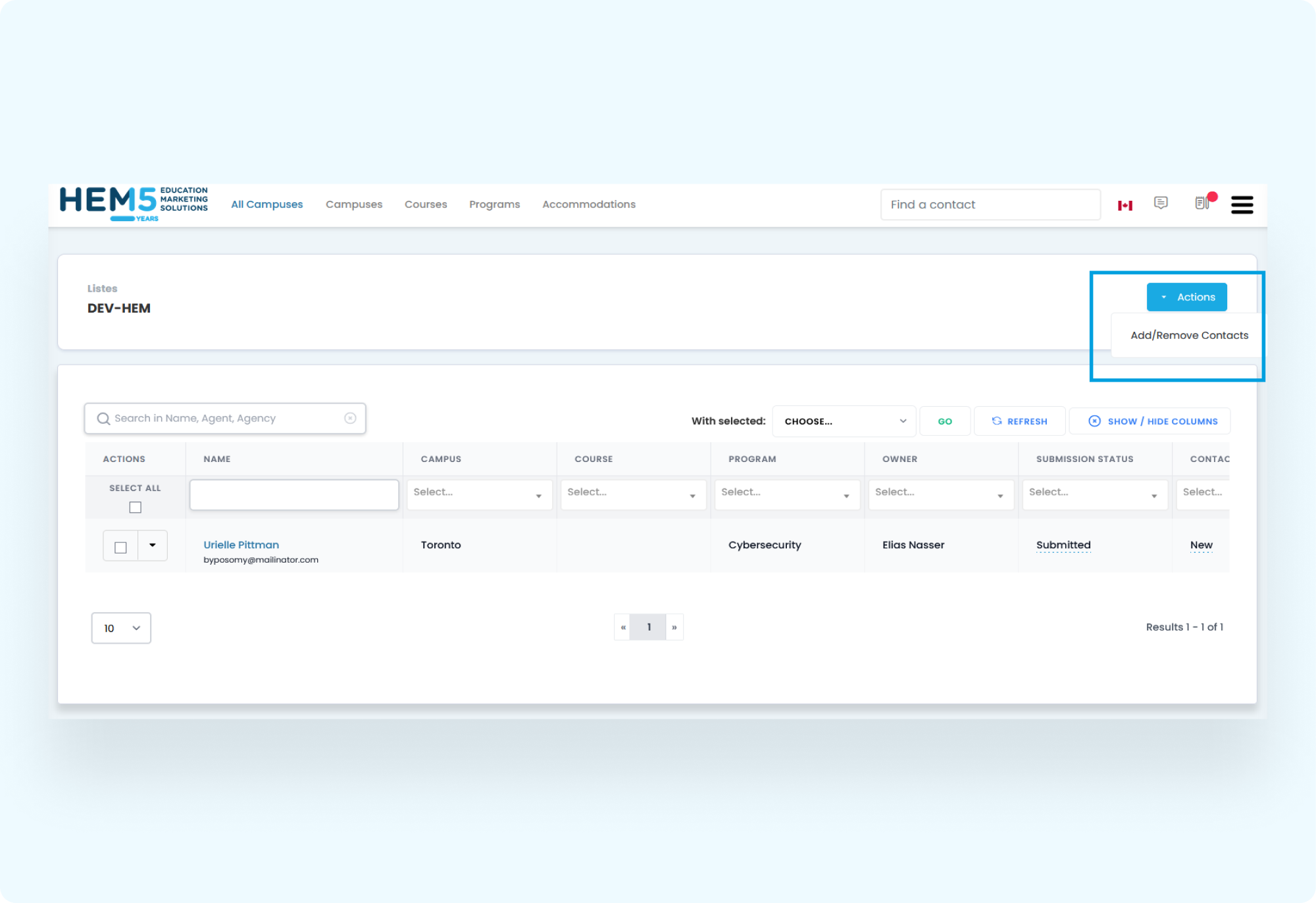 Creating a Static List