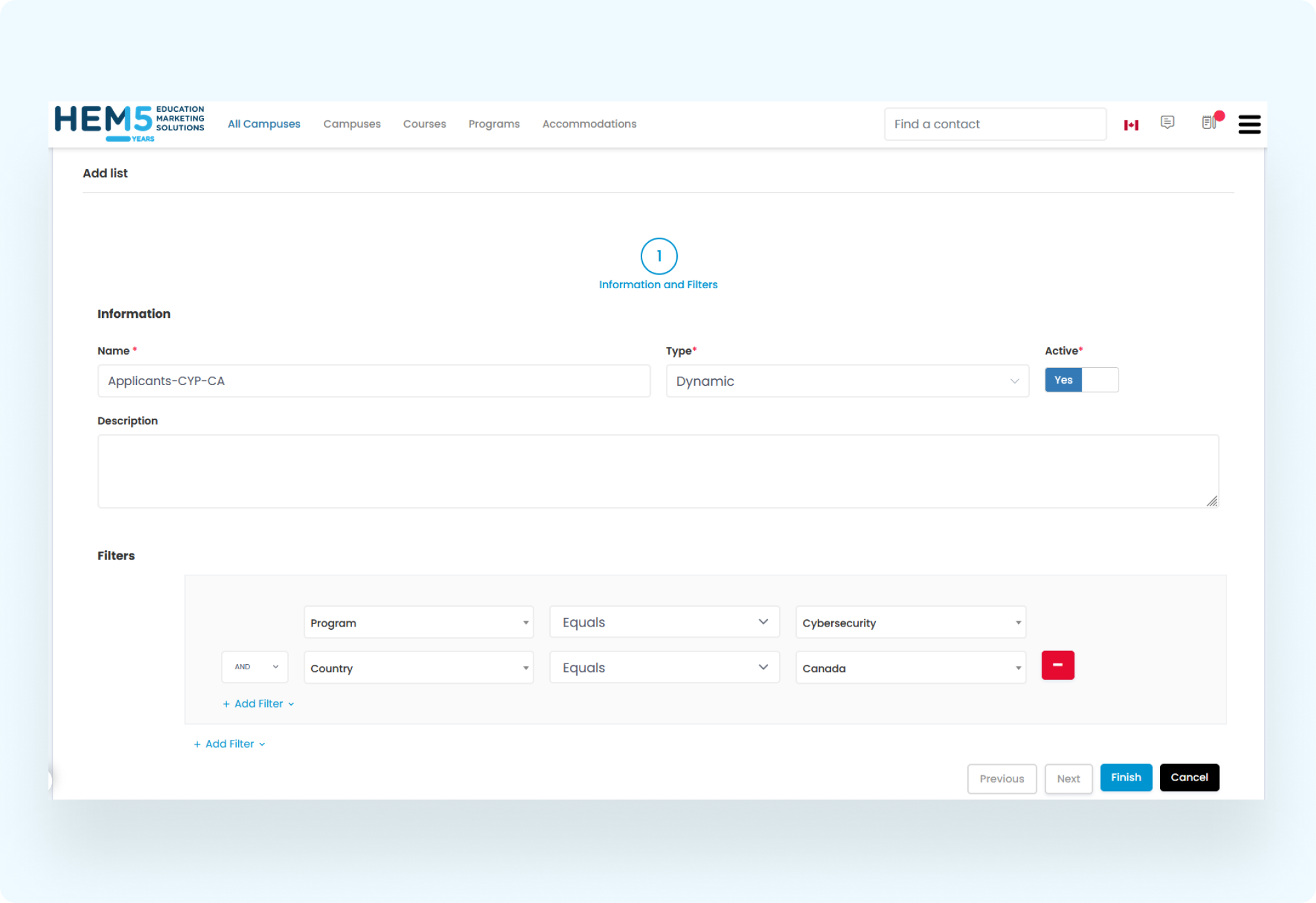 Creating a Dynamic List