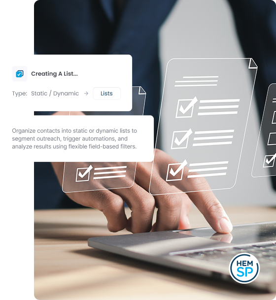 Working With Lists in HEM Student Portal