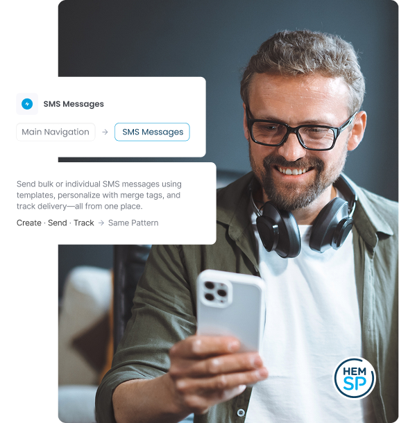 Send SMS Messages Using HEM Student Portal Efficiently